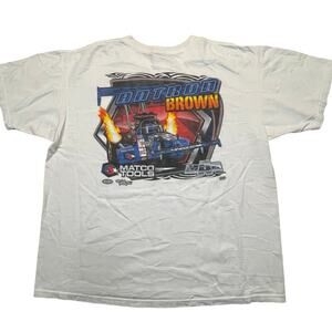 Anton Brown Matco Tools Drag‎ Racing Tee NHRA Flames Anvil Shirt XL